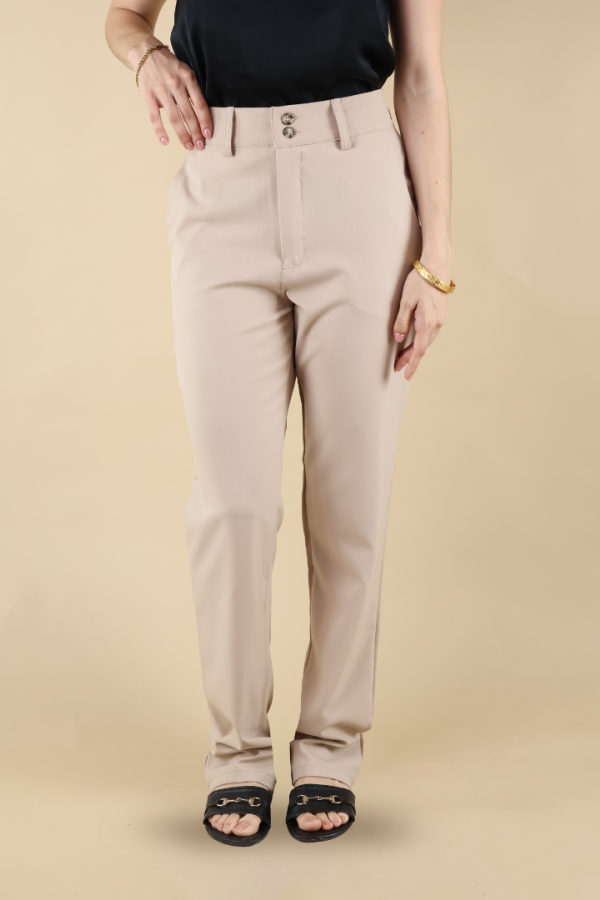 Pantalón De Dama Formal Trabajo Oficina Tiro Alto Moda